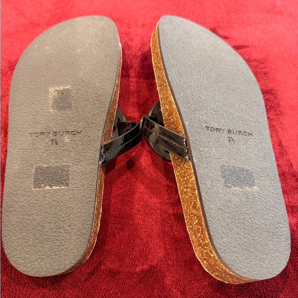 Tory Burch Black and Tan Miller Cloud - Picture 4 of 11